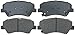 ACDelco 14D1543CH Advantage Ceramic Front Disc Brake Pad Set with Hardware