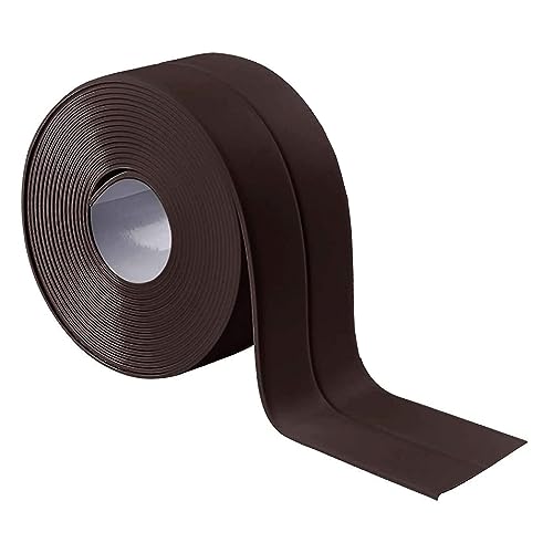 Image of Bath Sealant Strip, Waterproof Caulk Tape, Flexible and Durable Self Adhesive Tape for Bathroom, Kitchen, Tub and Wall Corner Edges, 3.2m x 3.8cm, Brown, Pack of 1