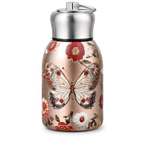 Image of 316 Stainless Steel Water Bottle, Hot & Cold water bottle, Butterfly Design | 300ml
