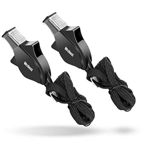 Sports-Referee-Coach-Whistle2-Pack-Dolphin-Shape-Pealess-Plastic-Whistles-with-Rubber-Teeth-Protector-and-Lanyard-2-of-Black - Cucciolini Doodles   Sports-Referee-Coach-Whistle2-Pack-Dolphin-Shape-Pealess-Plastic-Whistles-with-Rubber-Teeth-Protector-and-Lanyard-2-of-Black