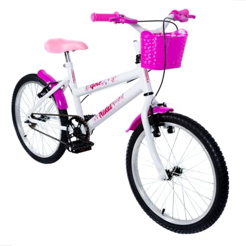 Bicicleta Aro 20 MTB Girl Infantil Tridal (Branco)