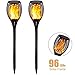Produktbild Vivibel Solarleuchte Garten Outdoor, Solarlampen für Außen LED Solar Taschenlampe, Garten Solar Fackeln, Realistischer Flackernder Flammeneffekt, IP65 Wasserdicht (2 Stück)