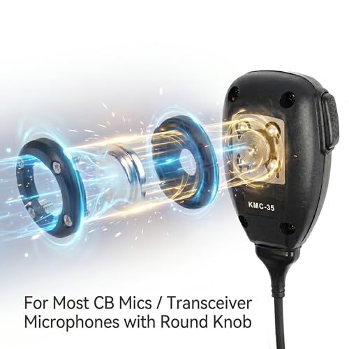 Image of Universal Magnetic CB Radio Microphone Mount, Heavy Duty No-Drill Two-Way Radio Mic Holder Clip with Adhesive and Neodymium Magnet for Car, Truck, RV, Boat for Motorola Kenwood Midland Mic
