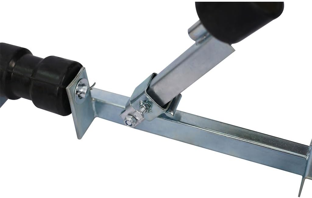 Boat Trailer Rollers, Large Load Capacity 2204lbs Boat Trailer Parts Bottom Support Bracket Boat with Keel Rollers and Adjustable Support Bracket for Boats Small Motors Sailing Boats,1760Lbs