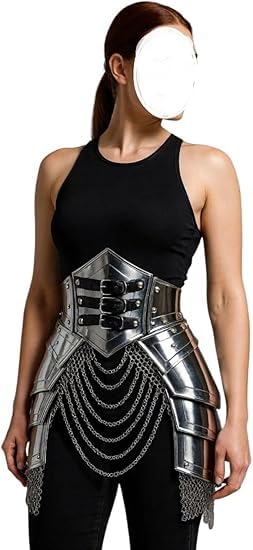 Armure de femme légère en maille de chaîne pour éviter les costumes lourds et rigides