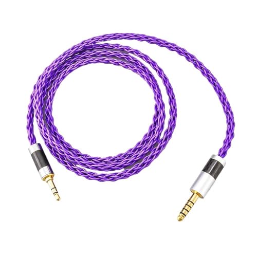WEBALXRN Hifi 4.4mm - 3.5mmオーディオケーブル 銀メッキ 4.4mmバランス - 3.5mm補助ジャック バランスオーディオアダプターケーブル オス - オス(2m)