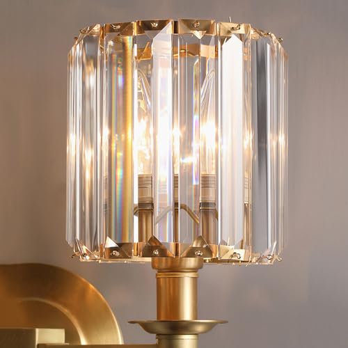 Aplique de Pared de Cristal Dormitorio Salón Vintage Mid-Century 6