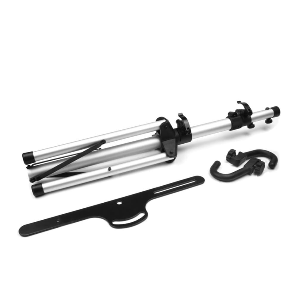 ifundom Cavalletto Bici Manutenzione Pieghevole Telescopico a Tre Livelli | Lega di Alluminio, Portata Massima 50kg, Argento, Uso in Casa e Laboratorio