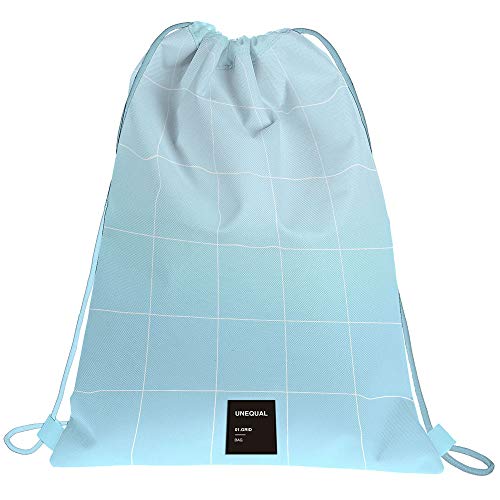 Grafoplás 37610733 Colección Unequal Grid Mochila Saco con Cuerdas y Bolsillo Exterior