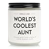Aunt Gifts Perfect Auntie Gift Ideas The Cool Aunt Candle Gifts for Aunts from Niece Best Aunt Ever Gifts Aunt Mothers Day Birthday Christmas Gifts Best Auntie Gifts