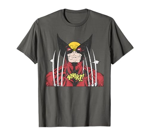 Marvel X-Men Wolverine Classic Comic Snikt Vintage T-Shirt T-Shirt