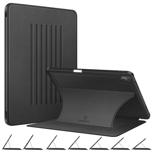 Coque iPad Air 13 M4 Fintie étui magnétique noir anti-choc avec rangement stylet