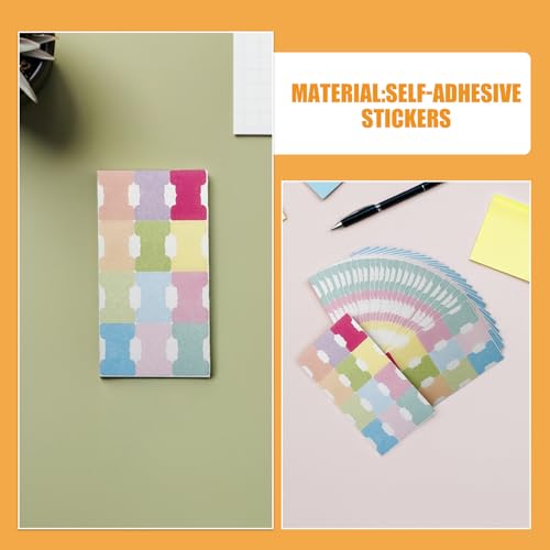 Etiquetas adhesivas de índice MAGICLULU reubicables para organización de archivos 3