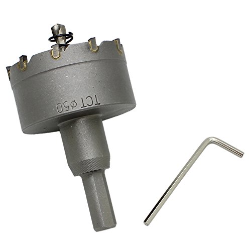 AUTOTOOLHOME 2 inch Metal Steel Hole Saw Tooth Carbide Tip TCT Drill Bits
