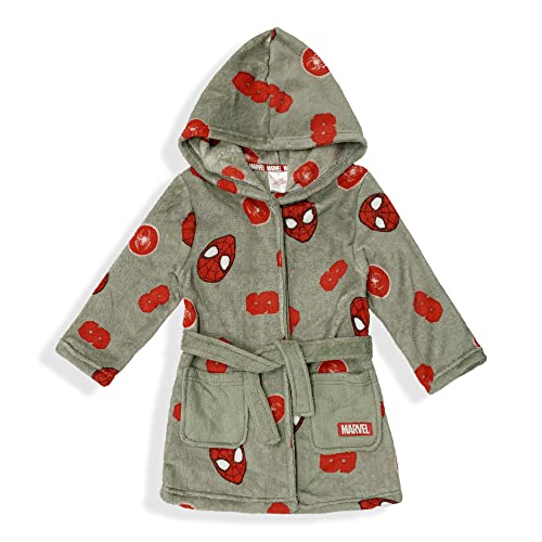 Marvel Spiderman VH2046 - Albornoz con capucha para niños, verde, 3 años