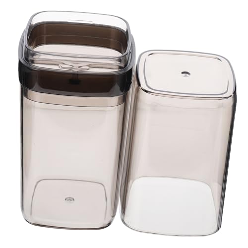 WATIIFUFU 歯磨き粉歯ブラシカップ grey 保有者 歯磨き粉容器 旅行用コンテナ 歯ブラシホルダー 歯ブラシケース 旅行用歯磨き粉ケース 旅行用歯磨き粉ホルダー 歯ブラシ収納ケース パソコン