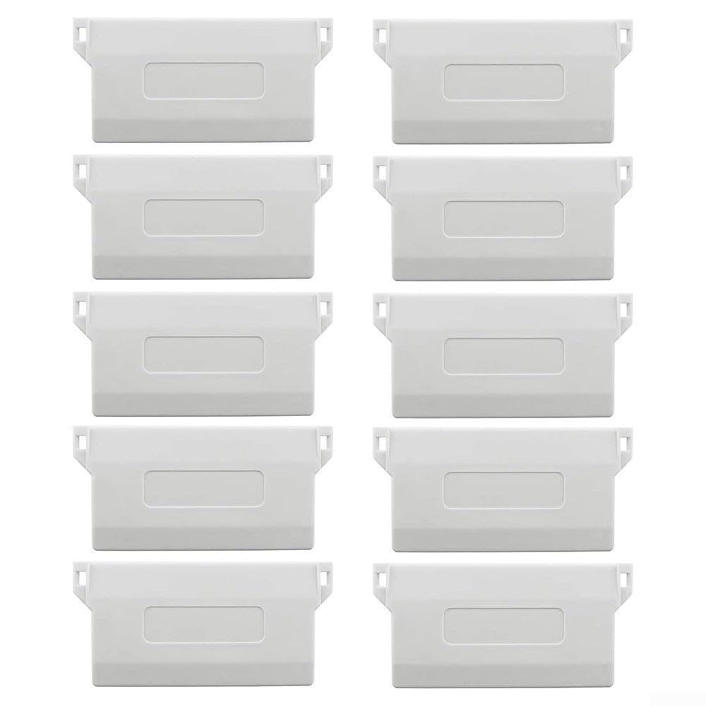 Lot de 10 panneaux de base pour store vénitien verticaux en plastique pour store de 3,2 à 8,8 cm de large (127 mm)