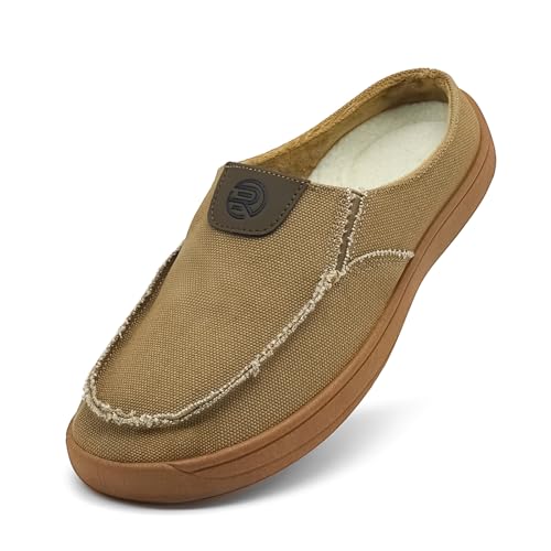 Men's Slip-on Shoes Wide Loafers Casual Winter Fuzzy Comfy Warm Slippers Walking Driving Shoes