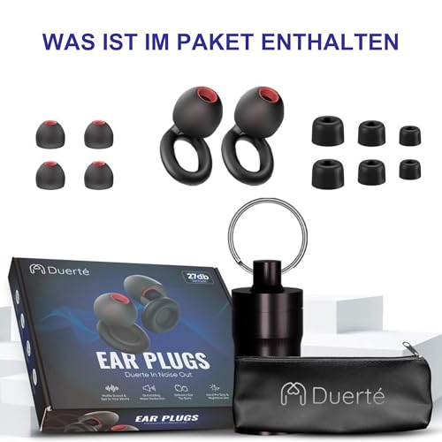 Bouchons d'oreilles en silicone 23dB réutilisables pour dormir