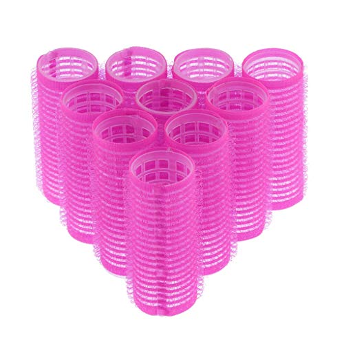 Inzopo 10Pcs/Pack Large Medium Small Hair Rollers, Self Grip, Salon Hairdressing Curlers - Various Sizes - 24mm 24mm
