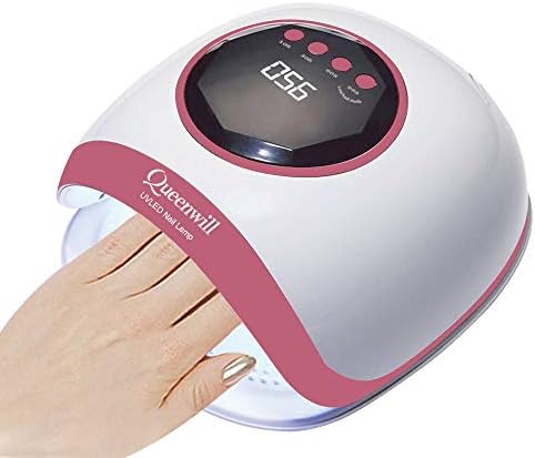 LED UV Nail Lamp for Gel,Professional Nail Dryer Light Smart Auto-sensing with 4 Timer Setting 10/30/60/99S