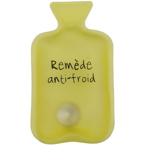 Promobo Mini-Wärmflasche, Handwärmer/Taschenwärmer, mit witzigem Schriftzug, gelb