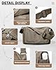 VENATIN Umhängetaschen Herren aus Canvas,Vintage Canvas Messenger Bag,Laptoptasche 15.6 Zoll für Arbeit Arbeitstasche,Khaki #3