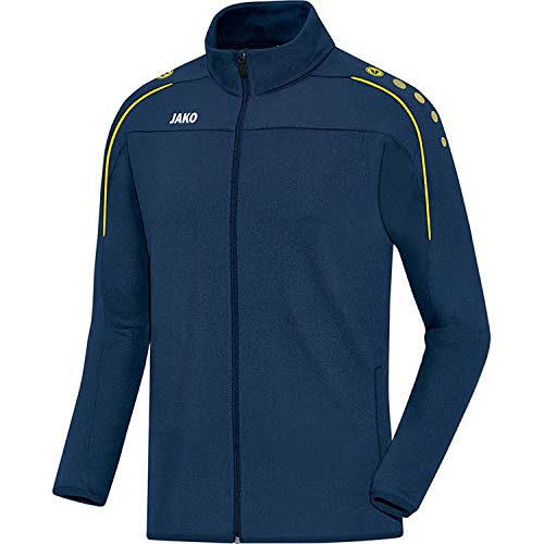 JAKO Chaqueta de Ocio Classico con tejido técnico transpirable y bolsillos con cremallera