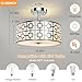 DLLT Flush Mount Ceiling Light: Modern 3-Light Brushed Nickel Kitchen Light Fixture - Drum Lighting Fixture for Dining Room - Silver Bedroom Ceiling Lamp with Double Shade