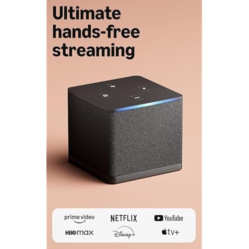 Amazon Fire TV Cube, with AI-powered Fire TV Search, Hands-free streaming device, find shows faster with Alexa+, Wi-Fi 6E, 4K Ultra HD
