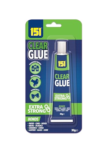 General Strong Thick & Strong Adhesive Glue for Hard Plastic, DIY Craft, Rubber,Metal,Leather and Many More (Clear Glue 30g)