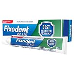 Fixodent Plus Antibacterial Technology Denture Adhesive, 40 g