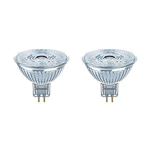 Osram LED Star MR16 Reflektorlampe, GU5.3-Sockel, 4, 6 Watt - Ersatz für 35 Watt, 36 ° Abstrahlungswinkel, Warmweiß - 2700K, 2er-Pack