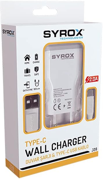 Syrox J28 2.0 Mah Type-C Charger, Standard