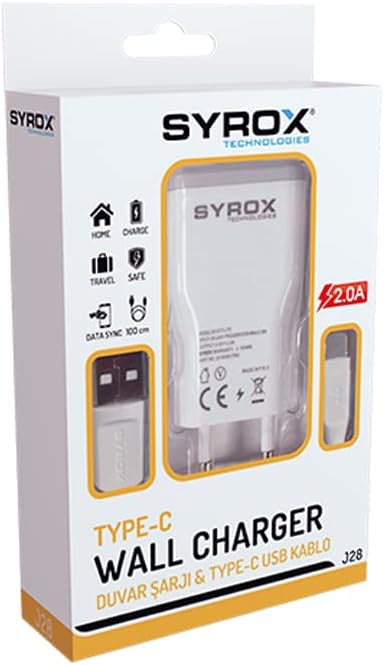 Syrox J28 2.0 Mah Type-C Charger, Standard