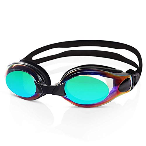 Lunettes de natation anti-buée NIAFEYA avec grand angle de vision et ajustement étanche noir