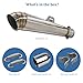 Universal Custom Handmade 51mm Stainless Steel GP-Style Motorbike Slip-on Exhaust Muffler Silencer Pipe With Db-Killer For Ruckus Gy6 Scooter Cafe Racer Street Sport Bike