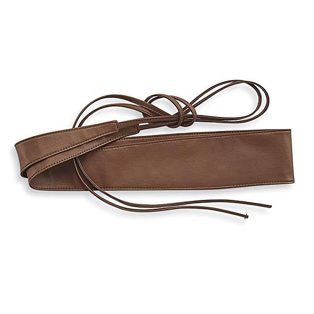 SAGEFINDS Wrap-tie Belt for Women, Soft Faux Leather Obi Belt, Cinch For Dress, Wrap Around Wide Waistband