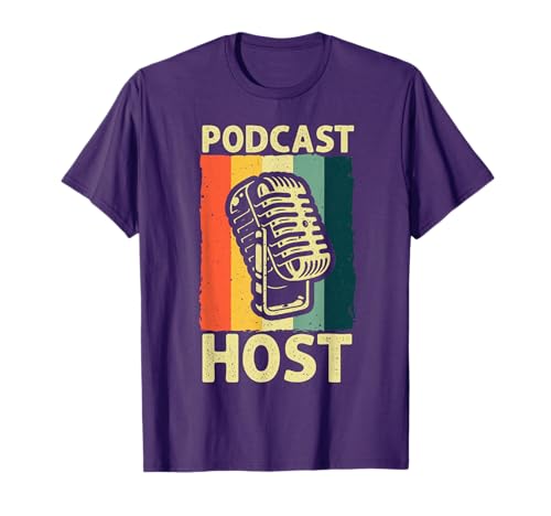 Cool Podcast Design for Men Women Podcaster Hosting Channel T-Shirt
