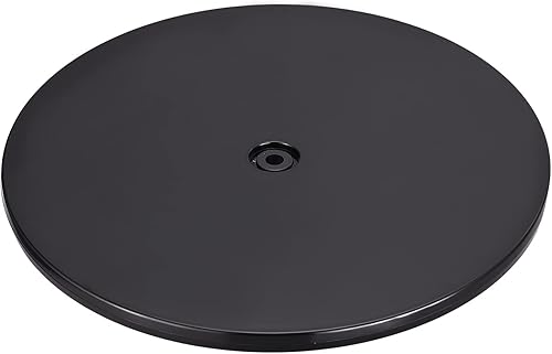 MECCANIXITY Soporte giratorio de 12 pulgadas con rodamientos de bolas de acero, base giratoria Lazy Susan para gabinetes de esquina de cocina, color