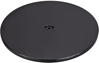 Cojinete de plato giratorio, soporte giratorio de 6 pulgadas con cojinetes de bolas de acero, base giratoria Lazy Susan para gabinetes de cocina, color negro (color: negro, tamaño: 12 pulgadas)