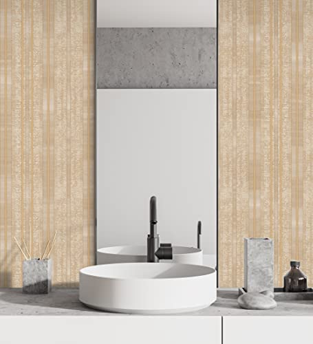 Papier peint vinyle texturé en relief ocre GAULAN 681663 pour une décoration murale chic - 7