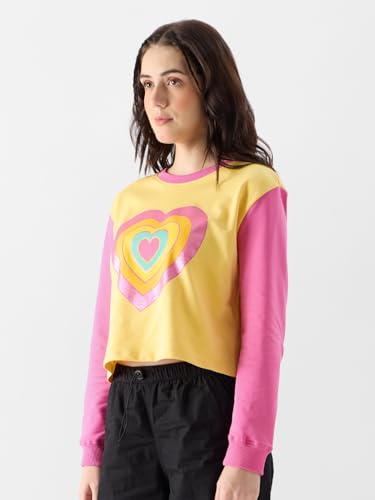 Image of The Souled Store Rainbow Hearts Women Pre-Winter Tops