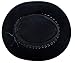 Australian Unisex Black Western Style Cowboy Outback Real Suede Leather Aussie Bush Hat L
