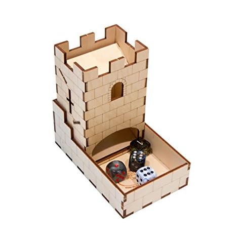 The Broken Token Mini Dice Tower Kit - Wooden Dice Tower Cover