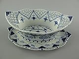 prunkschale bavaria Maße ca.: Breite 32cm ADHW Porzellan Schale Obstschale Teller Jugendstil Antik Stil Prunkschale blau Blumen