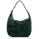 DESIGN MIT PLATZ (49 x 35 x 7 cm)... Schöne Schultertasche oder Hobo-Bag aus weichem Leder - mit jeder Menge Stauraum und Innenfach - die perfekte Begleitung für die City, das Reisen oder unterwegs