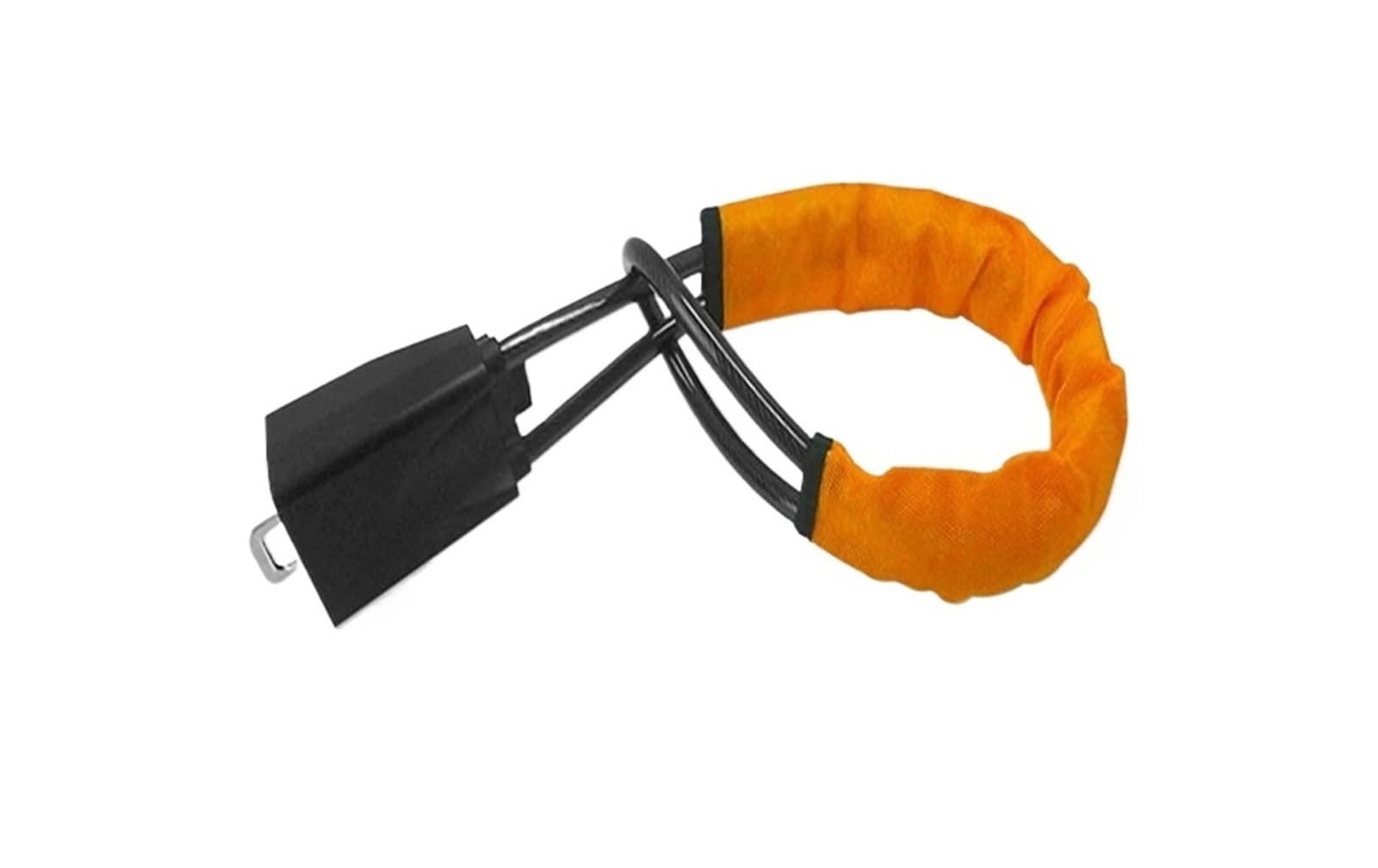 Car Steering Wheel Lock Seat Belt Lock, Universal Steering Wheel Lock for Truck Van RV Car with Seat Belt Buckle Multicolor(Orange)