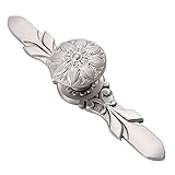 YCSJ 10 Pack Cabinet Hardware Brushed Nickel Knobs & Plates for Cabinets and Drawers,1-1/4’’ Dia Flo