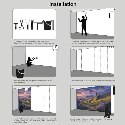 Papier peint paysages japonais pour masquer un mur terne - 7